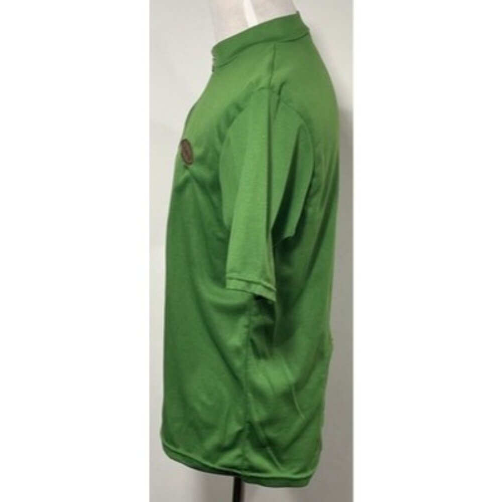 Men’s Size XL Sugoi Cycling Jersey Shirt Solid Green 1/4 Zip Back Pocket - Picture 6 of 11